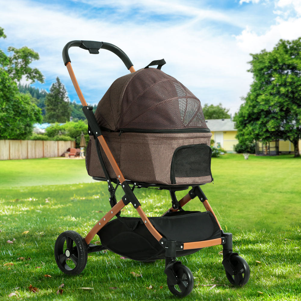 I.PET 4 WHEEL FOLDABLE CARRIER PET STROLLER