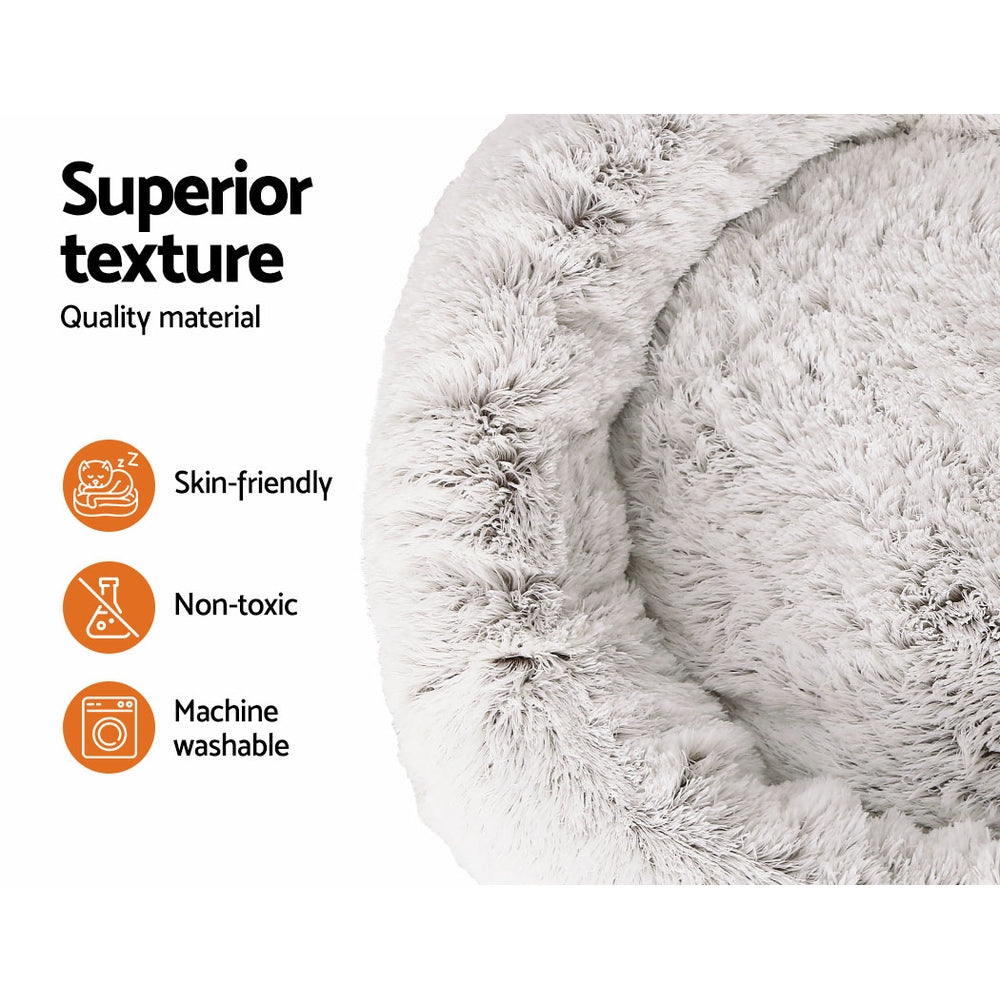I.PET 110CM XL CALMING SOFT PLUSH DOG BED