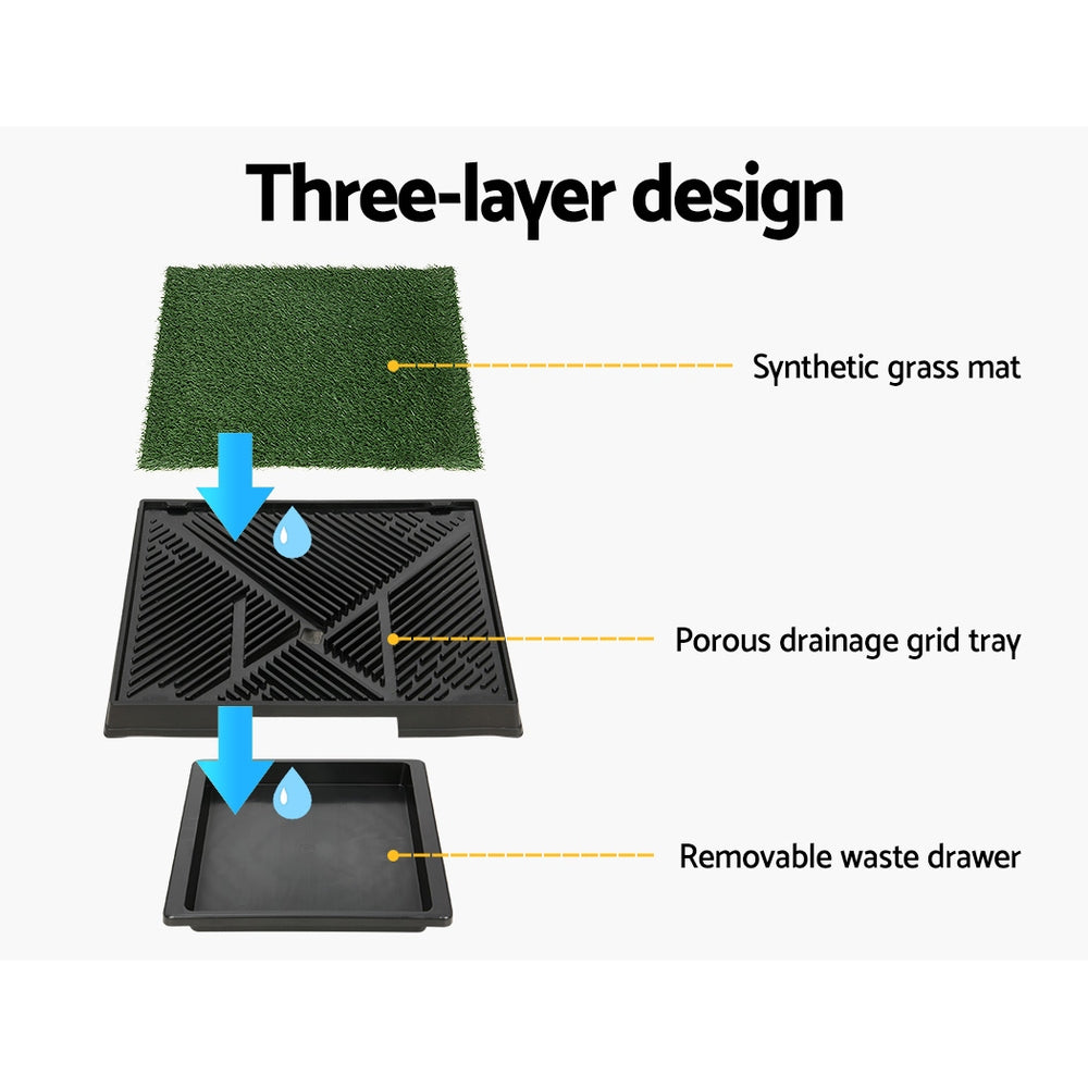 I.PET PORTABLE PET TOILET TRAINING GRASS TRAY