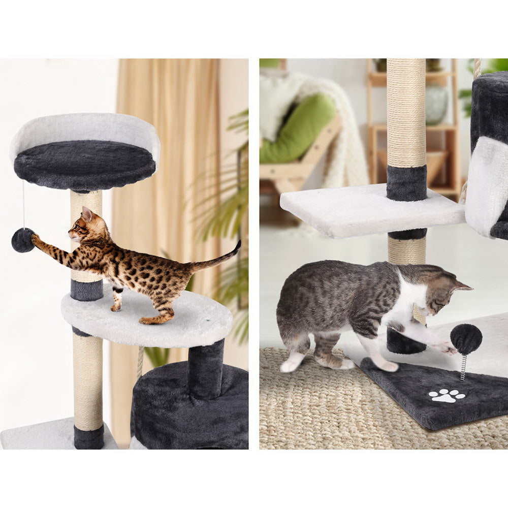 I.PET 112CM CAT TOWER CONDO SCRATCHING POST