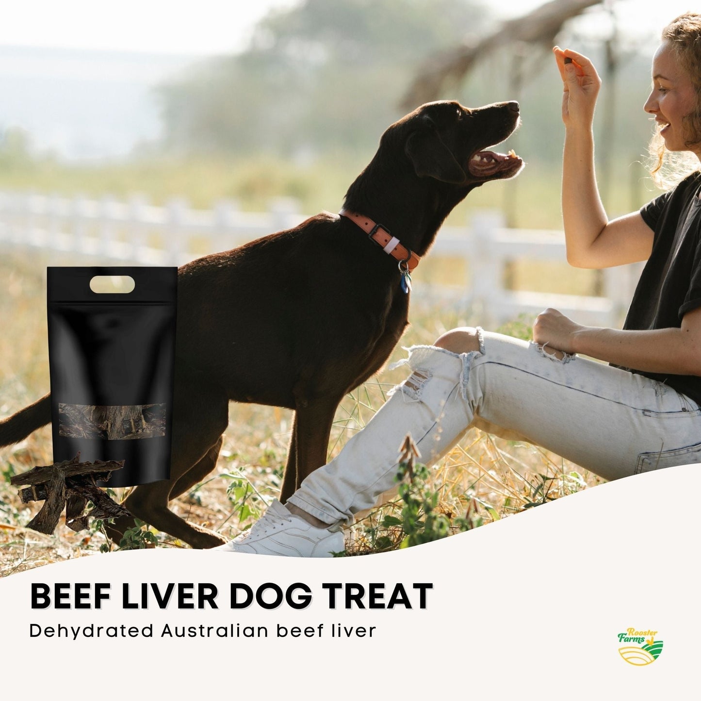 ROOSTER FARMS 2KG BEEF LIVER PIECES