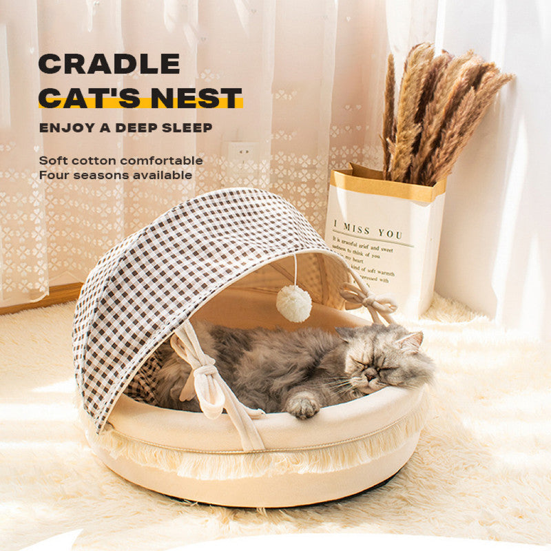 CALMING CUDDLE PLUSH CAT NEST