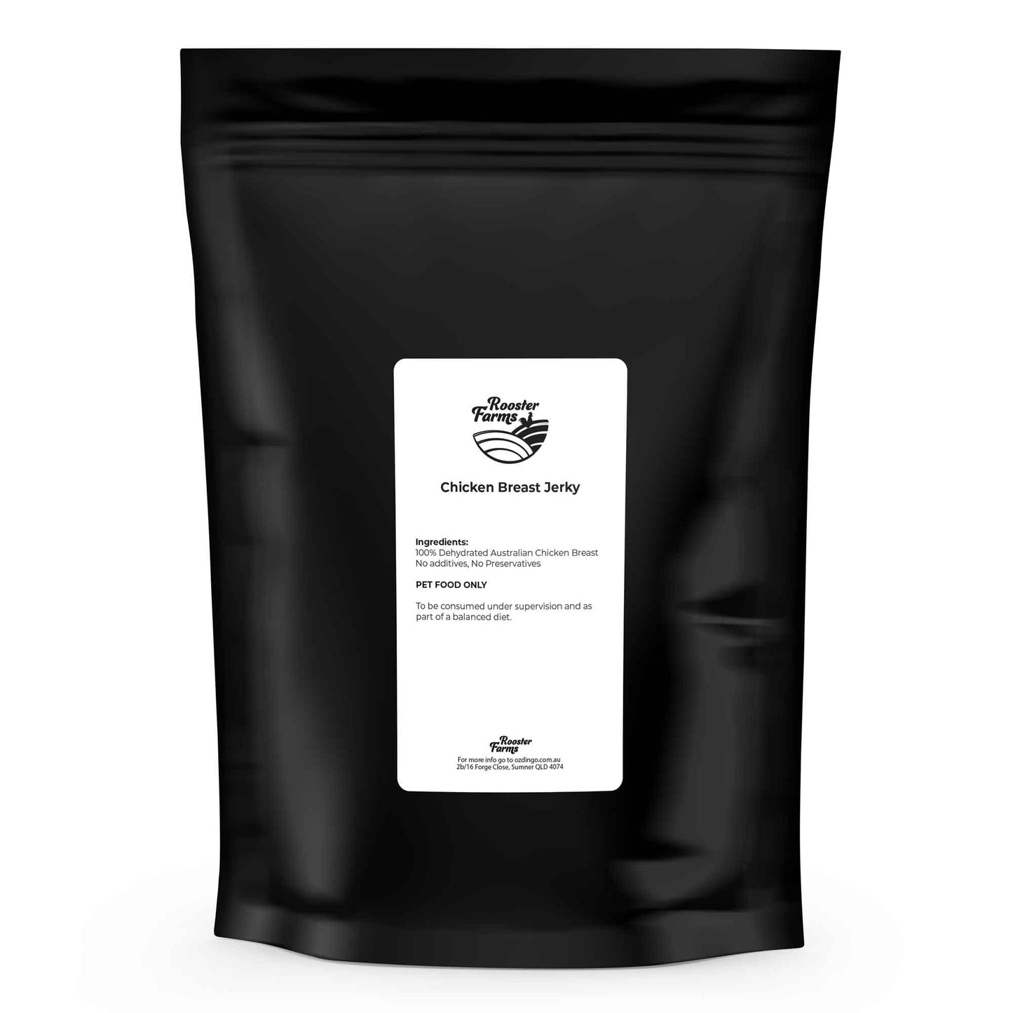ROOSTER FARMS 400G AUSTRALIAN CHICKEN BREAST JERKY
