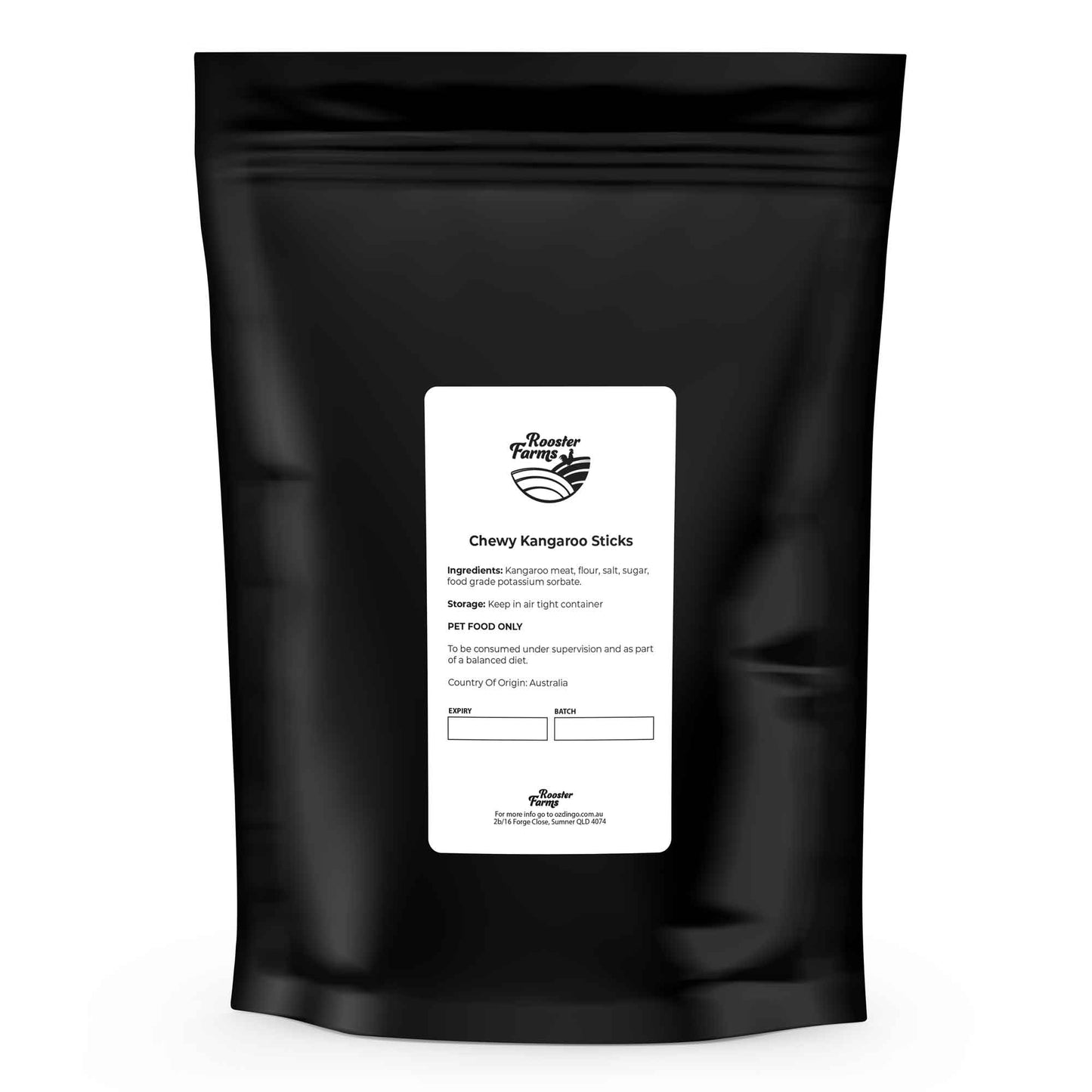 ROOSTER FARMS 100G CHEWY KANGAROO STICKS