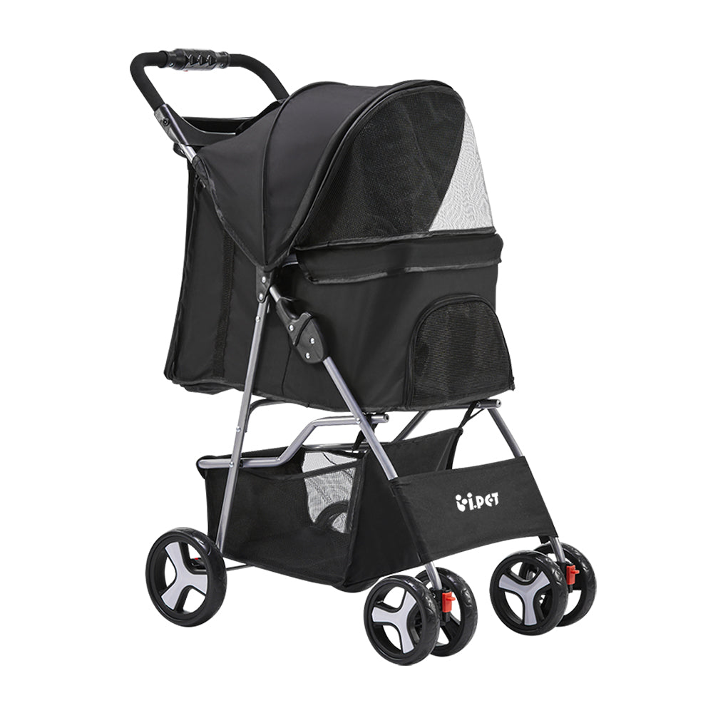 I.PET 4 WHEEL FOLDABLE PET STROLLER