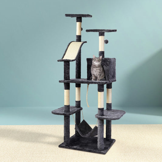 I.PET 171CM CAT CONDO SCRATCHING TREE