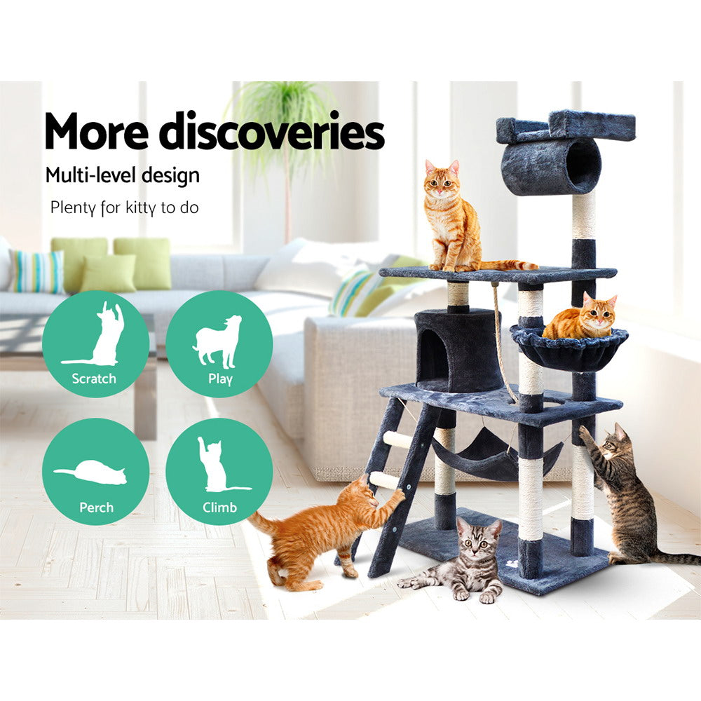 I.PET 141CM CAT SCRATCH CONDO TOWER
