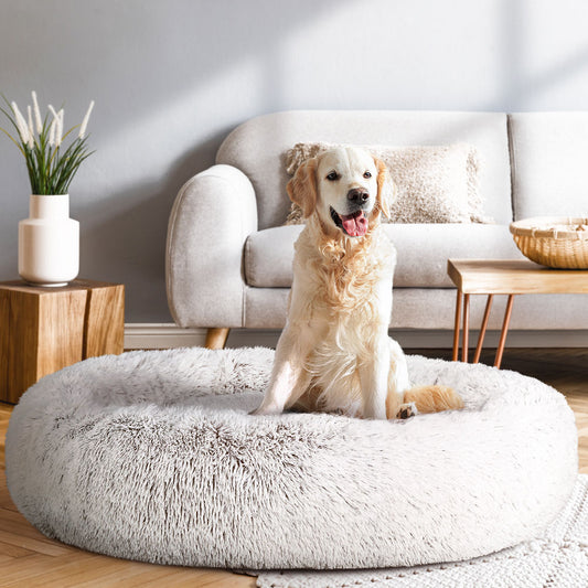 I.PET 110CM XL CALMING SOFT PLUSH DOG BED