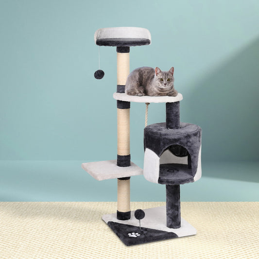 I.PET 112CM CAT TOWER CONDO SCRATCHING POST