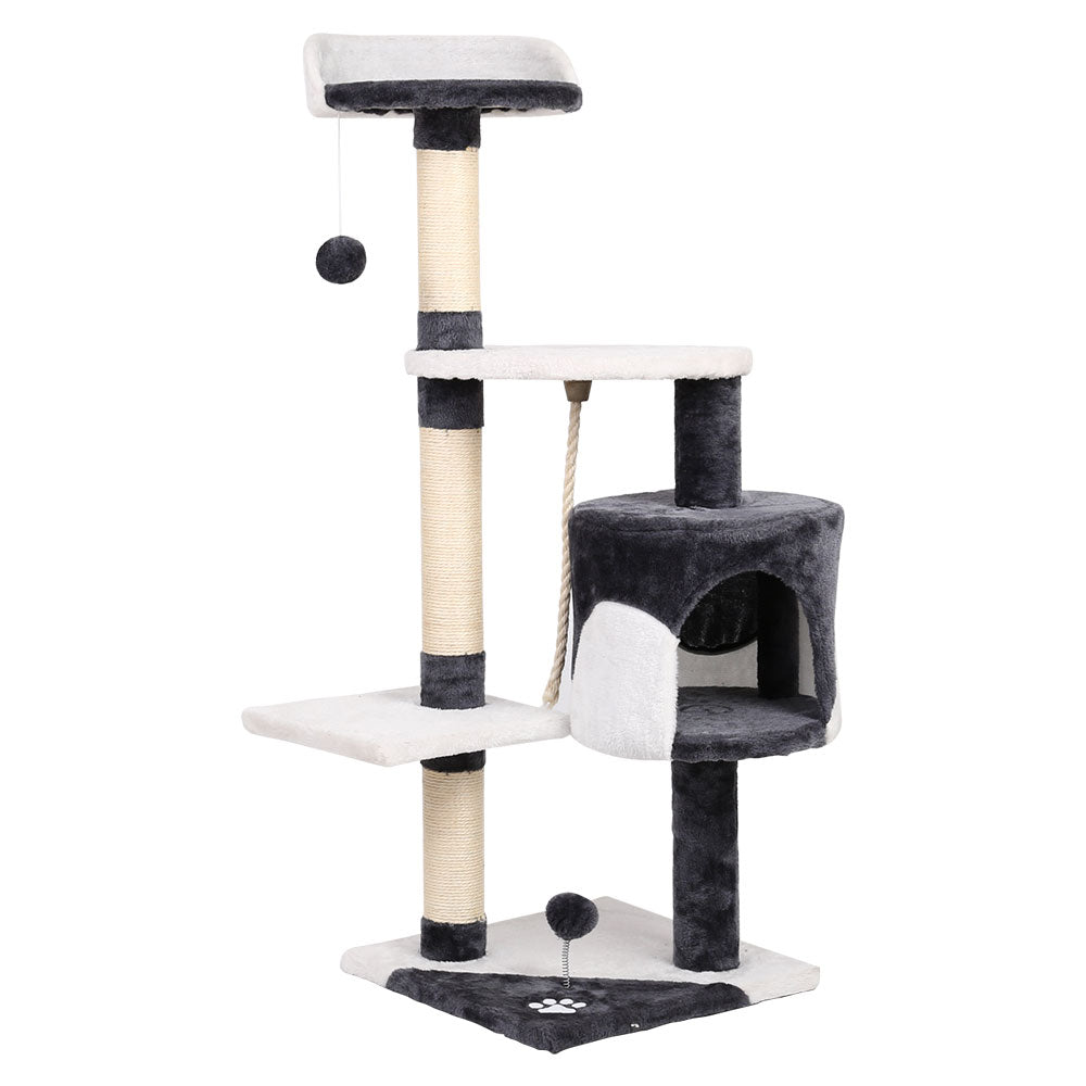I.PET 112CM CAT TOWER CONDO SCRATCHING POST