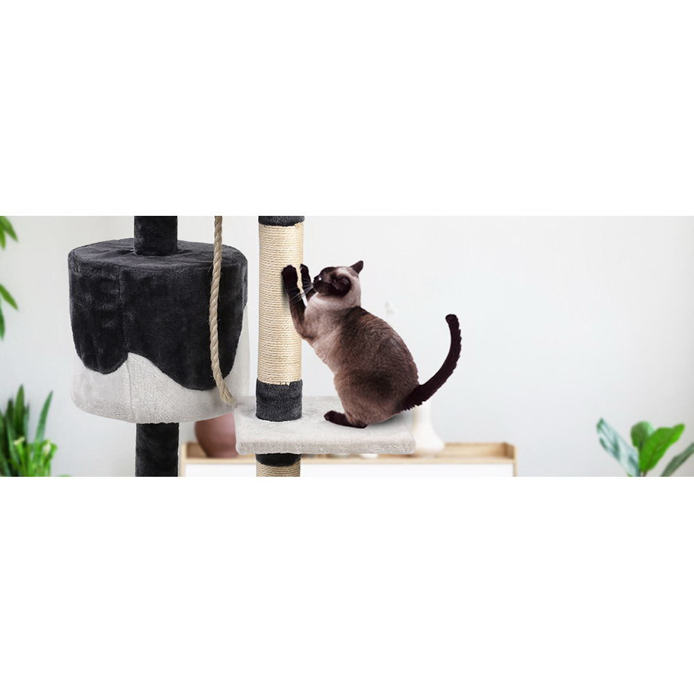 I.PET 112CM CAT TOWER CONDO SCRATCHING POST